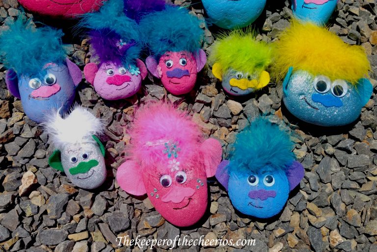 768x514 Troll Painted Rocks Fun Family Crafts - Troll Doll Painting