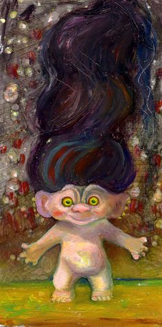 236x476 26 Images Of Trolls Hair Template For Canvas Paint - Troll Doll Painting