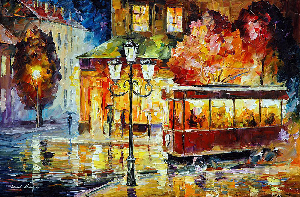 Trolley Painting at PaintingValley.com | Explore collection of Trolley ...