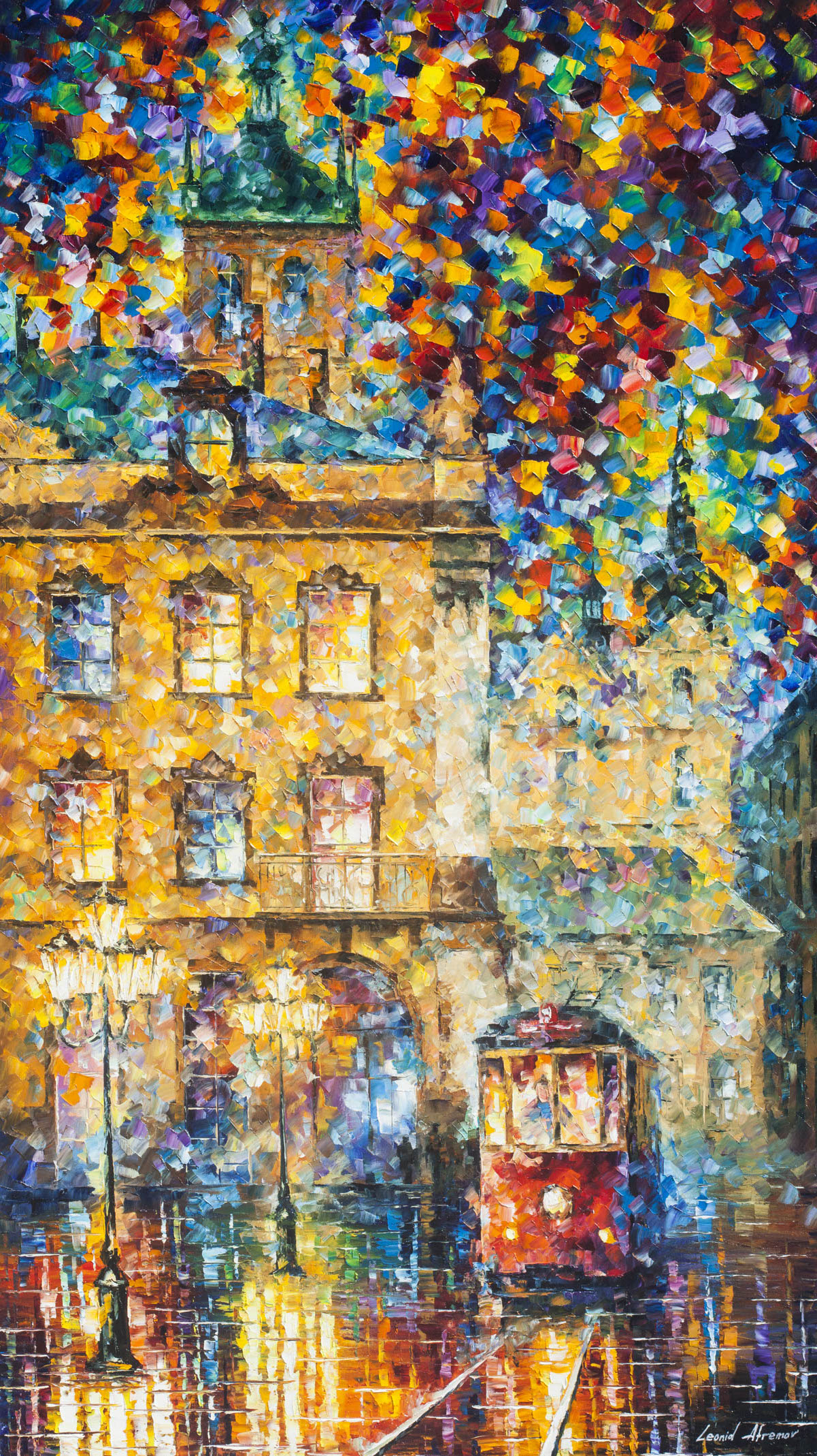 1201x2138 The Colors Of Trolley - Trolley Painting