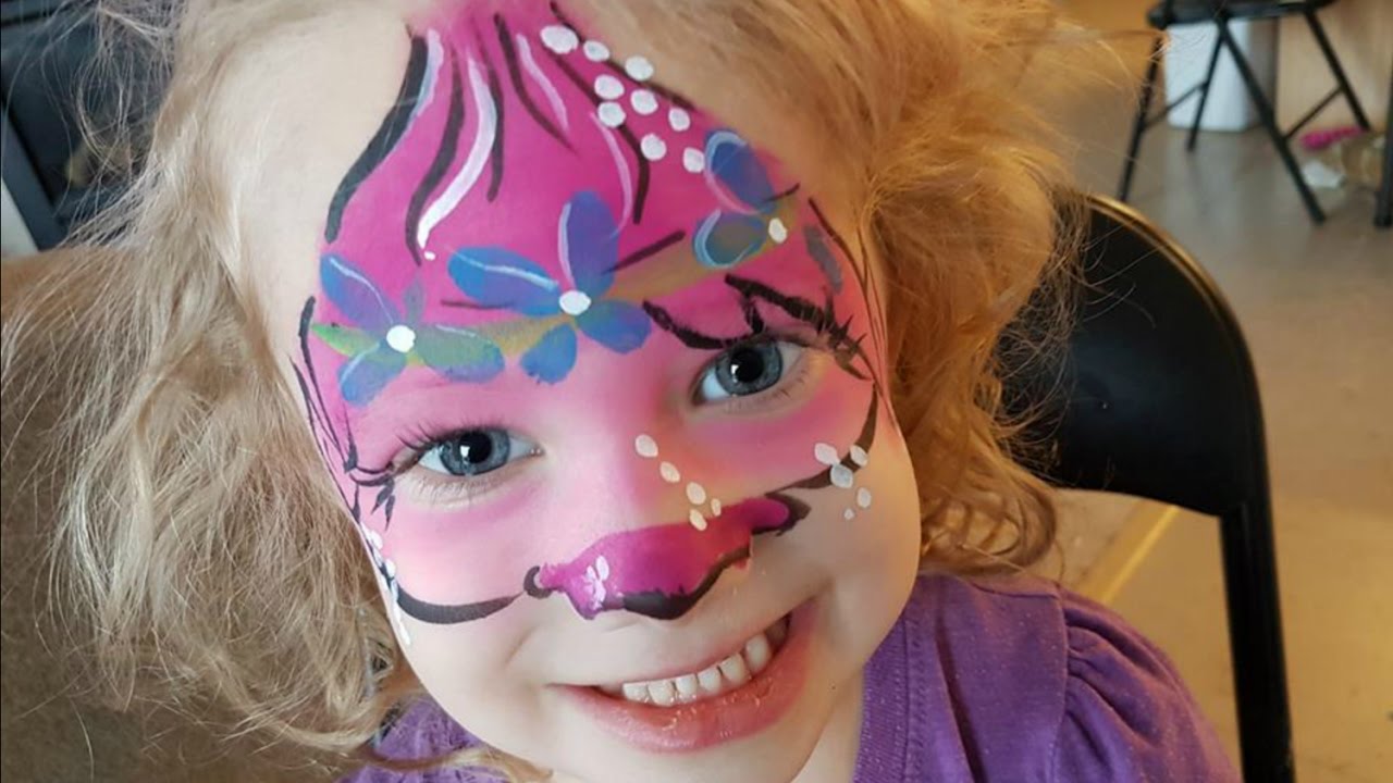 1280x720 Trolls Face Paint - Trolls Face Painting