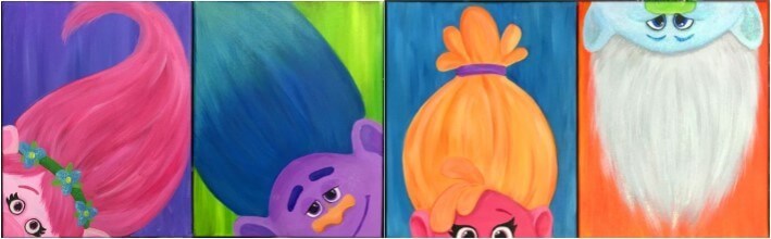 709x220 Kids Amp Canvas Trolls - Trolls Painting