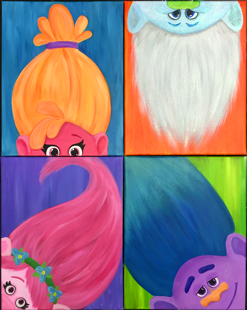 800x1004 Paint Your Favorite Troll Kiddos Troll Party - Trolls Painting