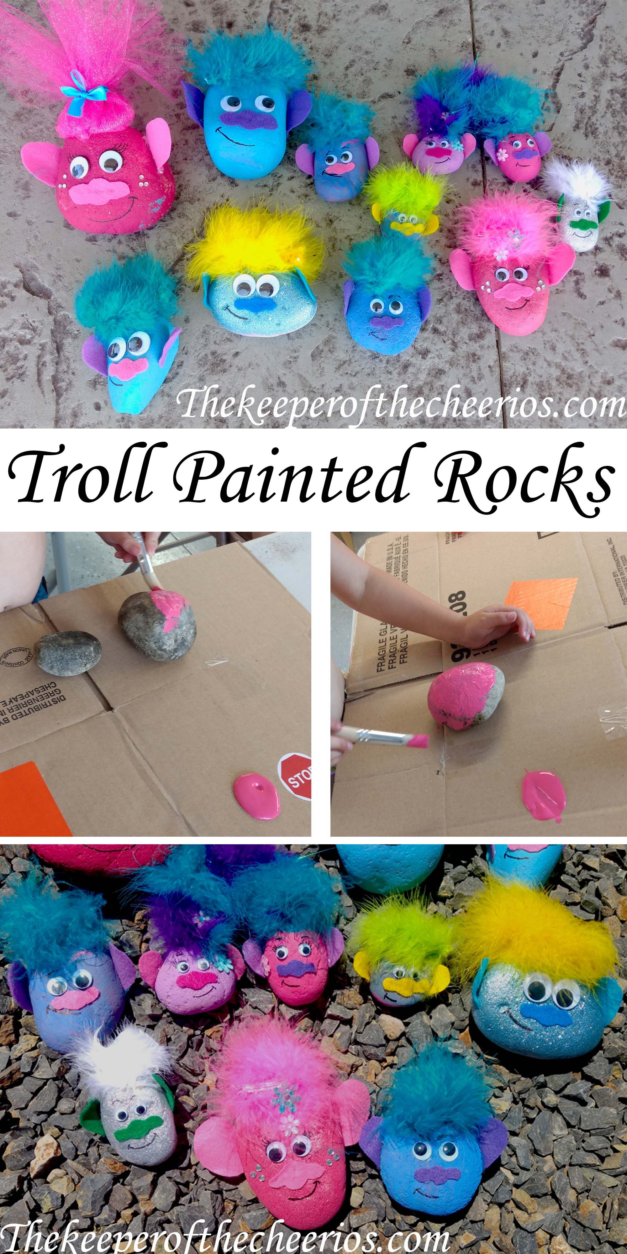 2000x4000 Troll Painted Rocks Rock, Movie And Craft - Trolls Painting