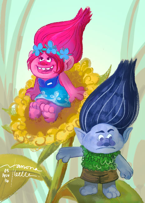 465x650 Trolls! By Anonabelle - Trolls Painting
