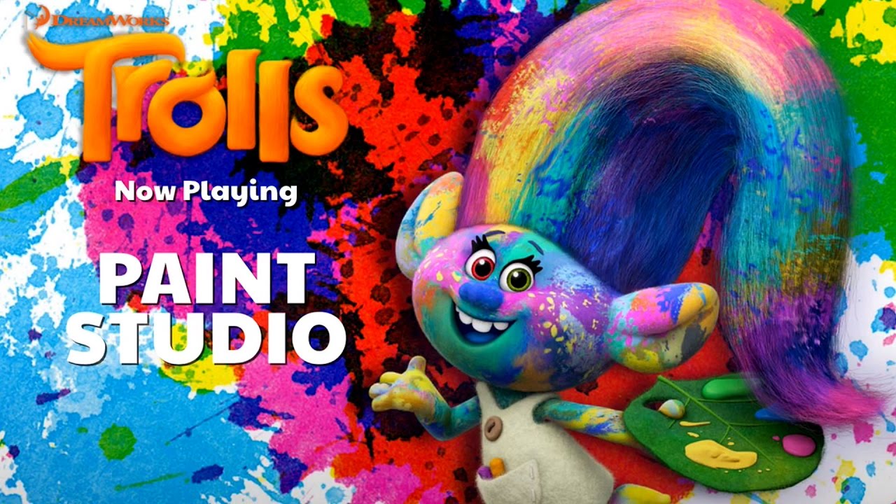 1280x720 Trolls Paint Studio And Dreamworks Animation - Trolls Painting