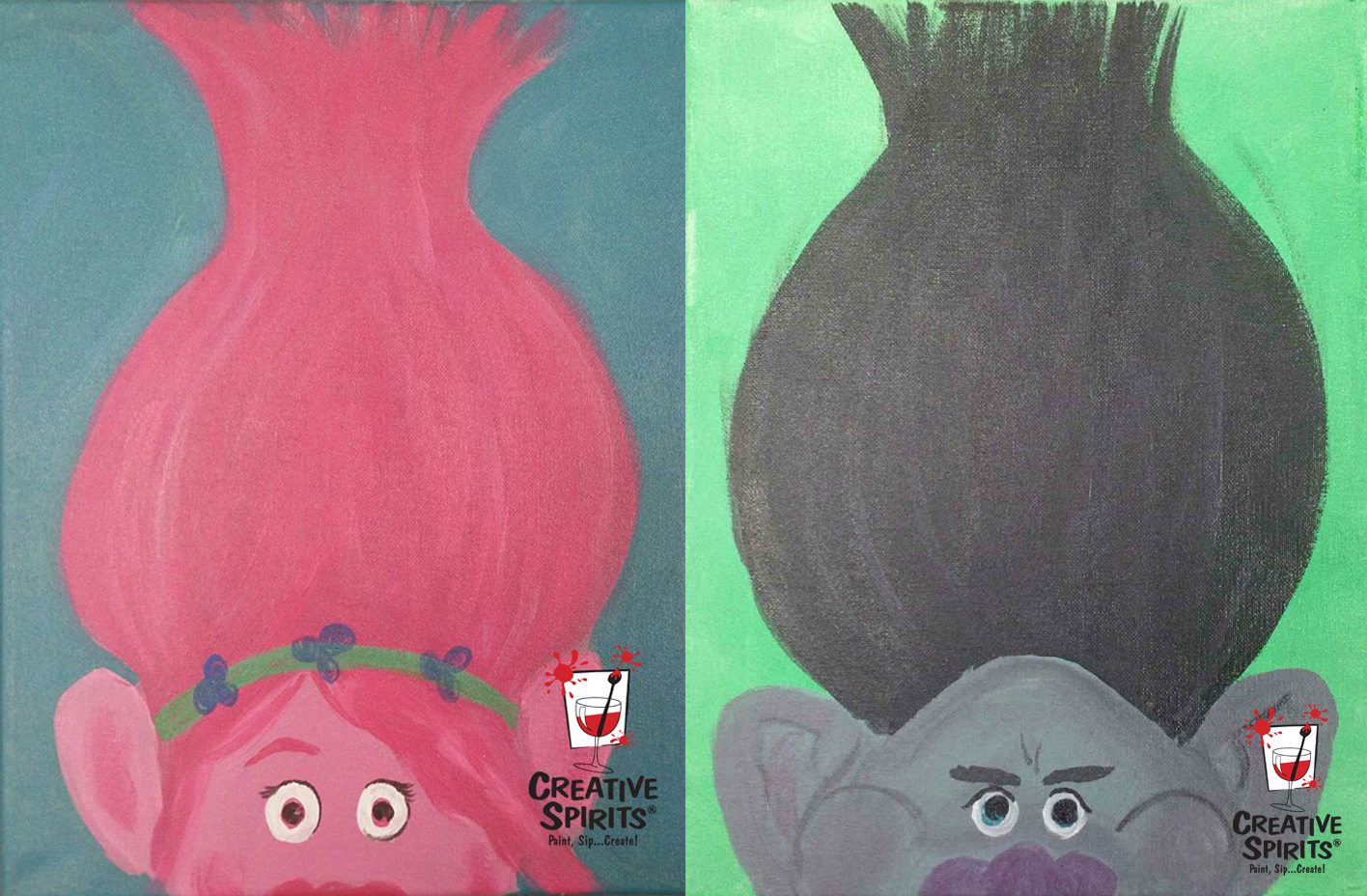 1416x928 Kids Camp Trolls Creative Spirits Ames - Trolls Painting