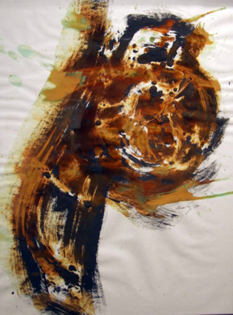 770x1041 Saatchi Art Rusted Trombone Painting Painting By Joel Armstrong - Trombone Painting