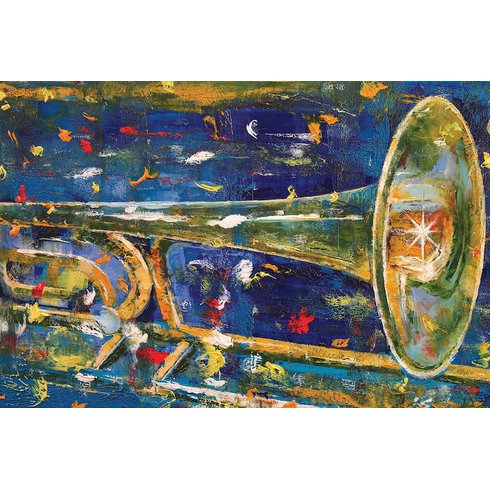 490x490 East Urban Home - Trombone Painting