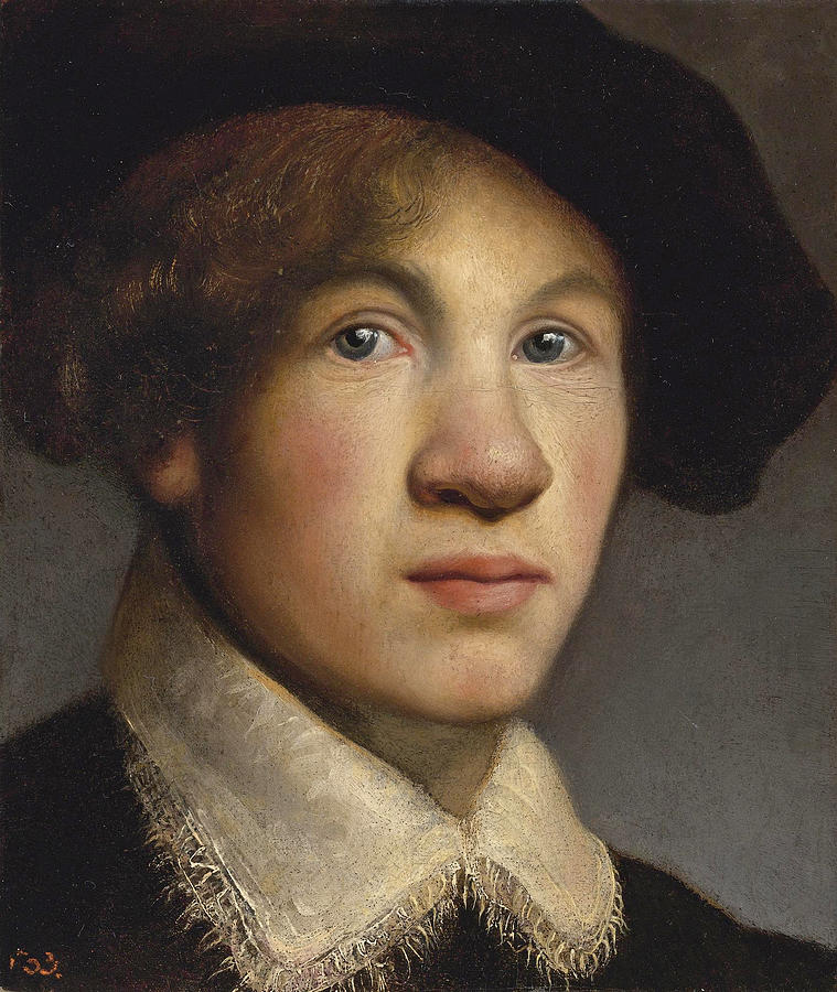 759x900 Tronie Of A Young Man Possibly A Portrait Of The Young Rembrandt - Tronie Painting