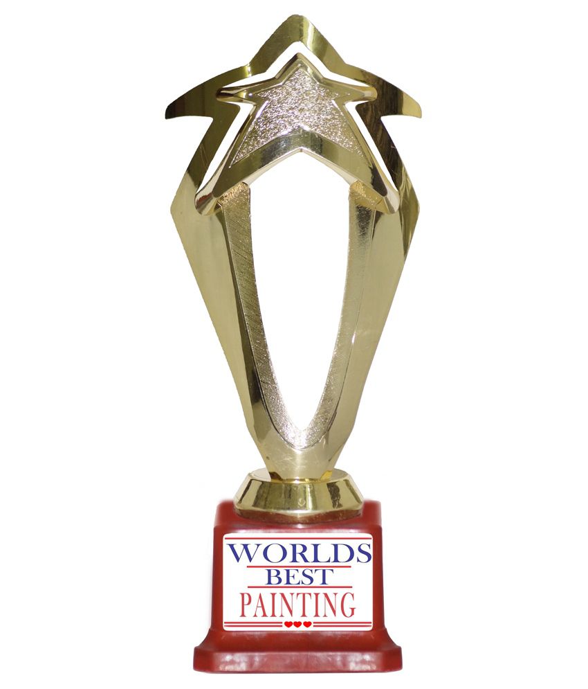 850x995 Trophydeal Glossy Worlds Best Painting Trophy Buy Trophydeal - Trophy Painting
