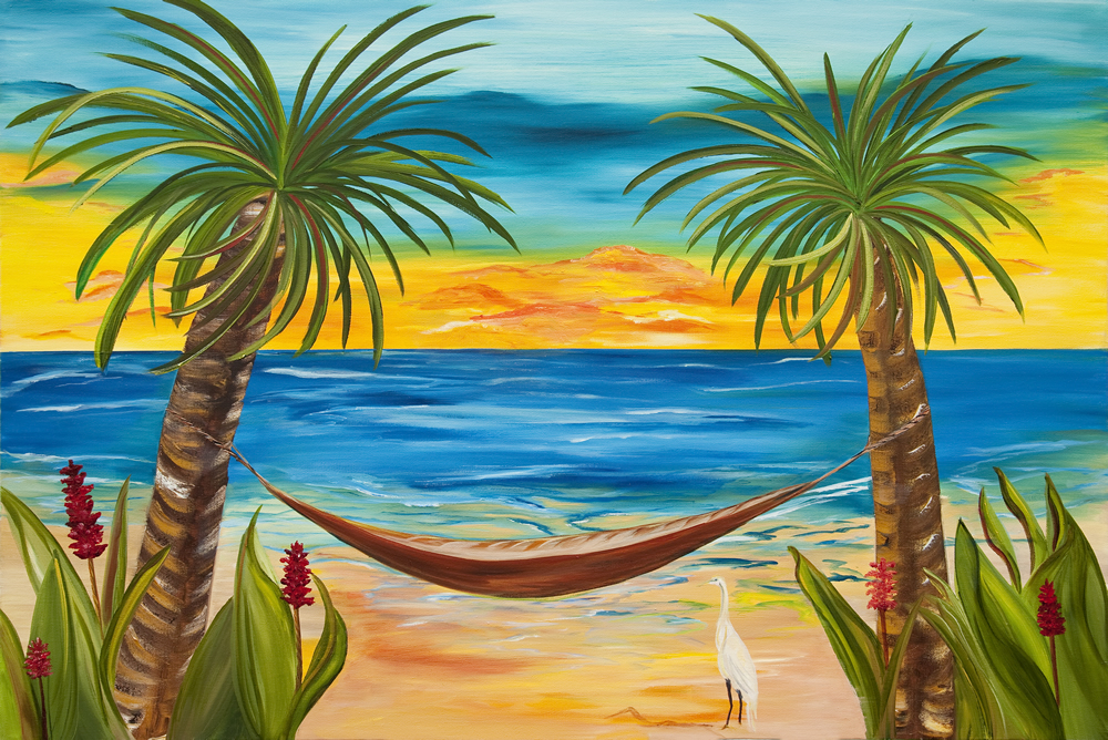 Tropical Beach Painting At Explore Collection Of Tropical Beach Painting