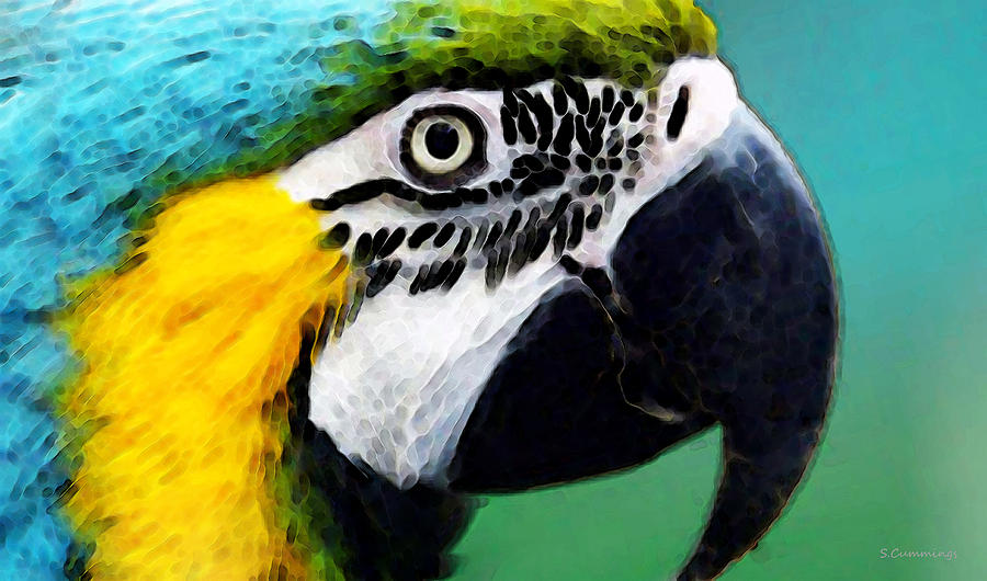 900x530 Tropical Bird - Tropical Bird Painting