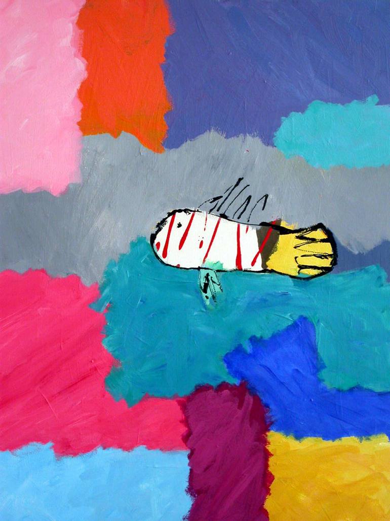 770x1027 Saatchi Art Tropical Fish Painting By Juan Mozos - Tropical Fish Painting