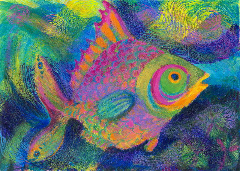 Tropical Fish Painting at PaintingValley.com | Explore collection of ...