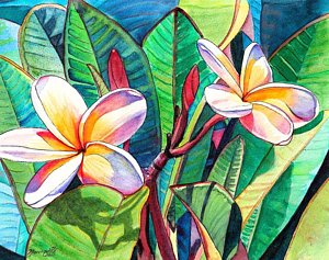 300x237 Tropical Flower Paintings Fine Art America - Tropical Flower Painting