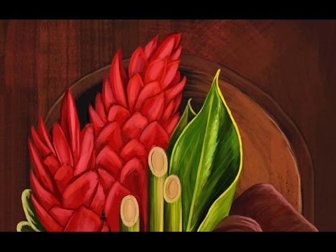 480x360 Tropical Flowers Speed Painting - Tropical Flower Painting