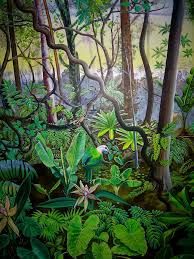 194x259 Tropical Forest Painting - Tropical Forest Painting
