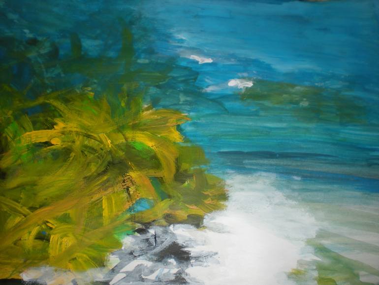 770x578 Saatchi Art Tropical Island Painting By Angela Rose - Tropical Island Painting