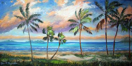 450x225 Stunning Saint Lucia Painting Reproductions For Sale On Fine Art - Tropical Island Painting