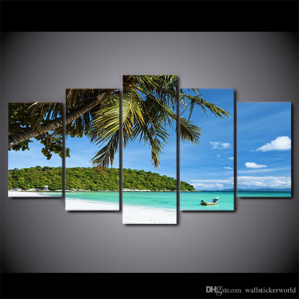 Tropical Island Painting at PaintingValley.com | Explore collection of ...