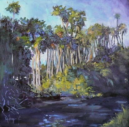 412x407 Palette Knife Painters, International Painting On Sale, Daily - Tropical Landscape Painting