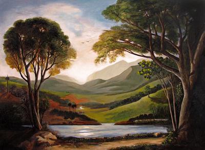 400x293 Tropical Landscape In The Classical Style - Tropical Landscape Painting