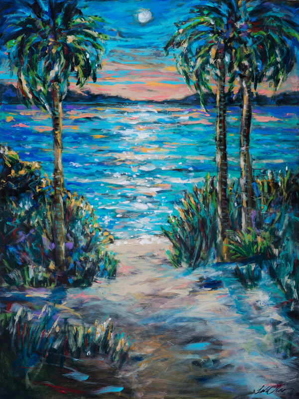 601x800 Tropical Landscape - Tropical Landscape Painting