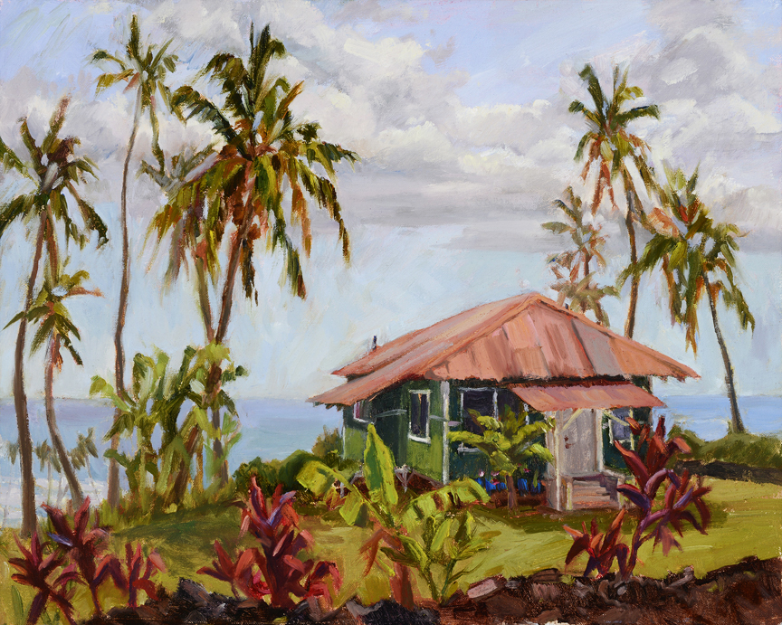 864x691 The Paintings Of Jan Bushart - Tropical Oil Painting