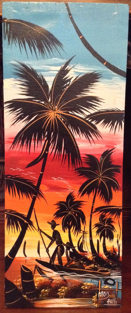420x1000 Tropical Oil Painting - Tropical Oil Painting