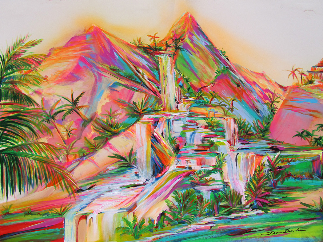 1050x788 Tropical Oasis - Tropical Painting