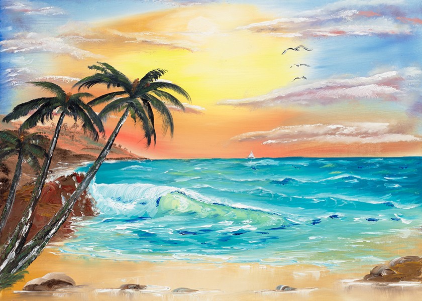 840x600 Tropical Sun - Tropical Painting