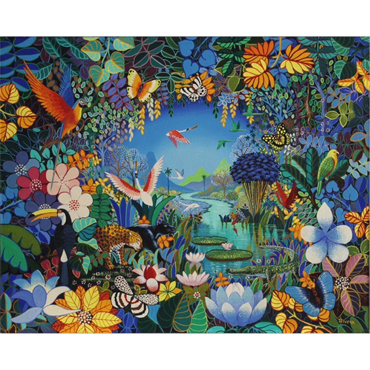 1200x1200 Luis Rivera, Tropical Scene, Painting - Tropical Painting Ideas