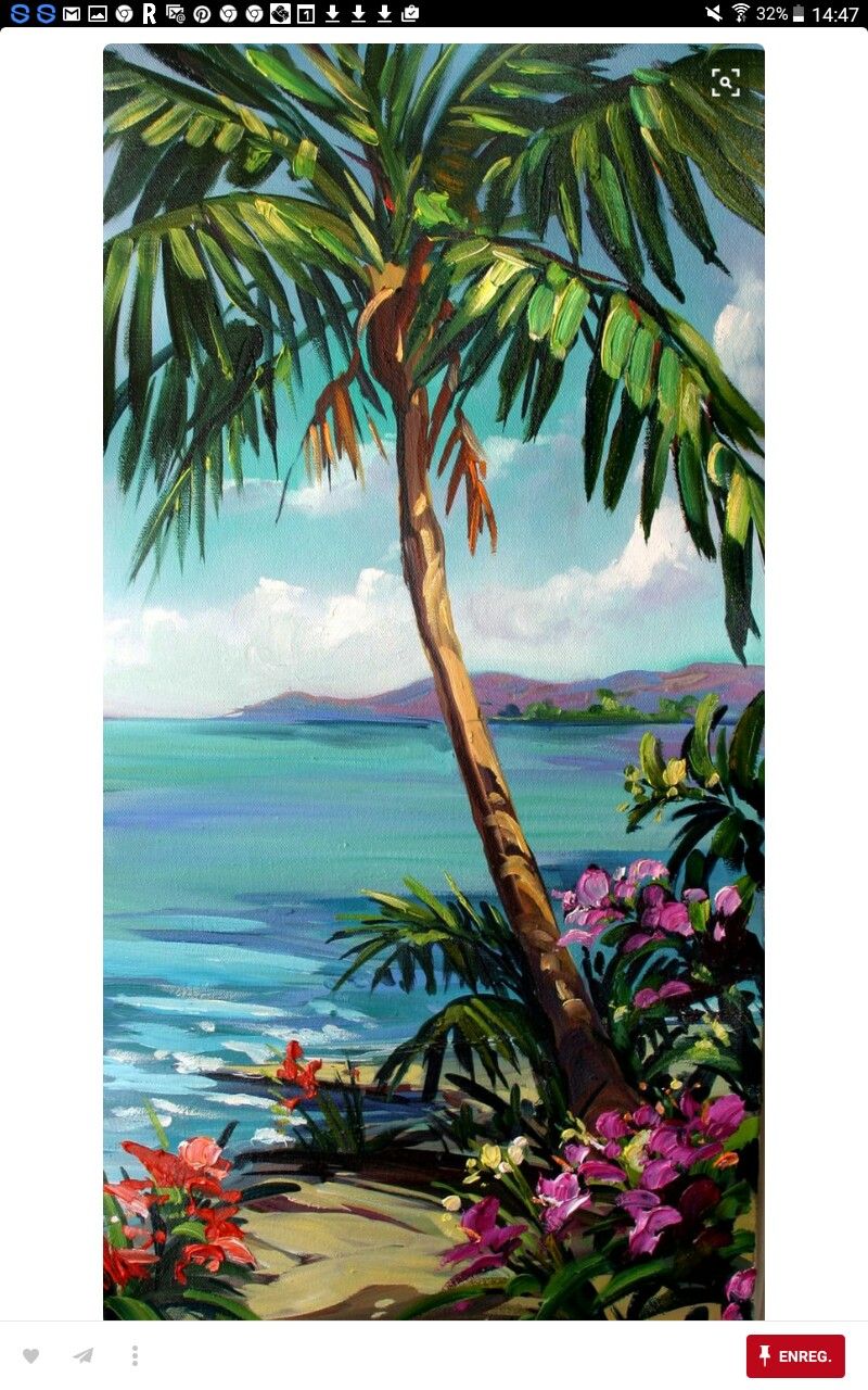 800x1280 Pin By Sandy Bishop On Murals Drawing Ideas, Draw - Tropical Painting Ideas
