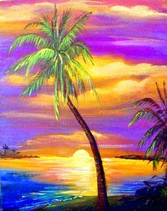 Tropical Painting Ideas at PaintingValley.com | Explore collection of ...