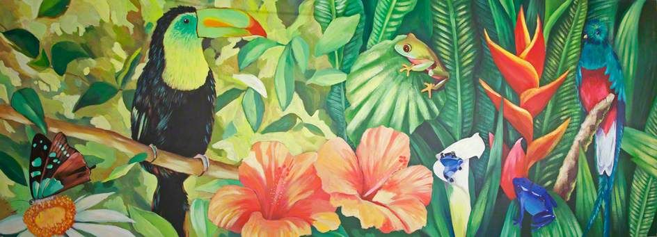944x341 Collection Picture Tropical Paintings Ideas Tropics - Tropical Painting Ideas