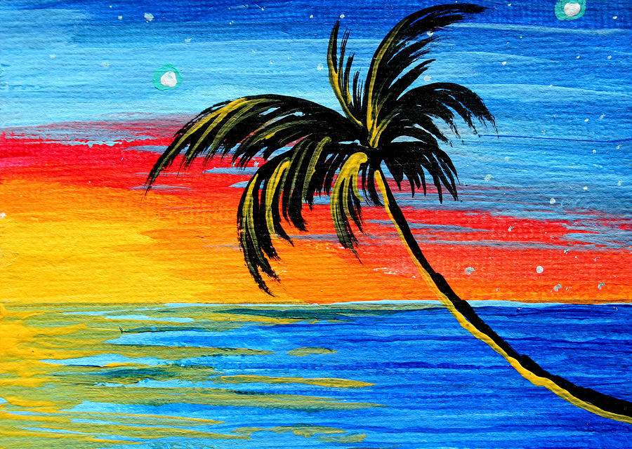 900x640 Simple Art Tropical Paintings Tropical Paintings For Interior - Tropical Painting Ideas