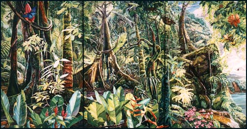 504x263 Rainforest Artists Home - Tropical Rainforest Painting