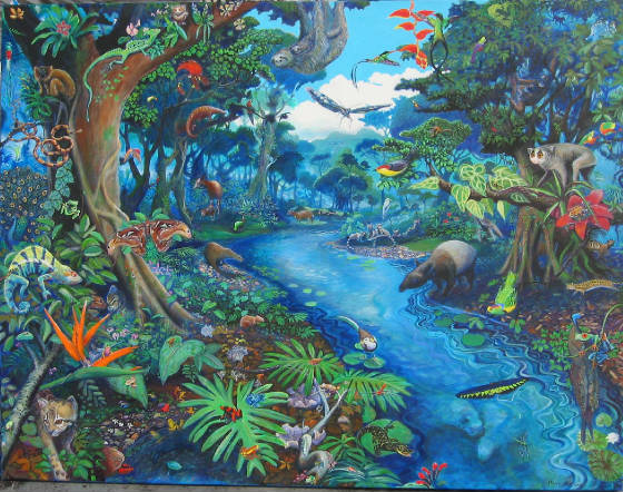 Tropical Rainforest Painting at PaintingValley.com | Explore collection