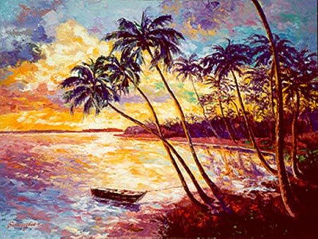 450x338 - Tropical Sunset Painting