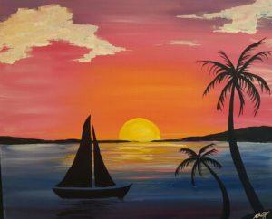 300x242 Public Event - Tropical Sunset Painting