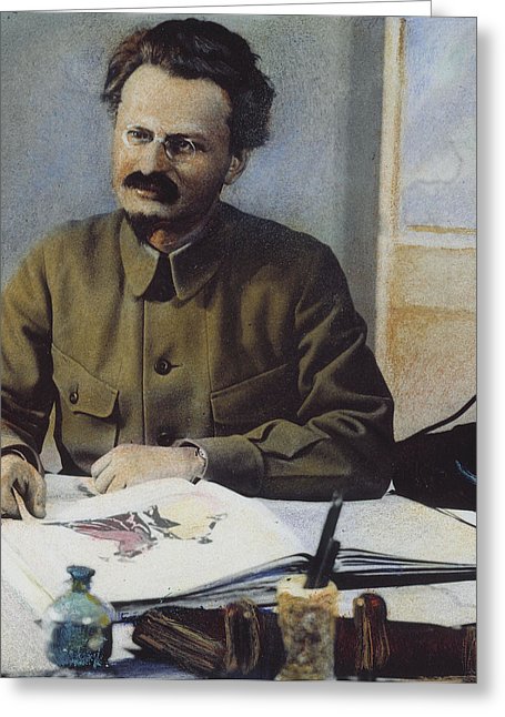 455x646 Leon Trotsky Greeting Cards Fine Art America - Trotsky Painting