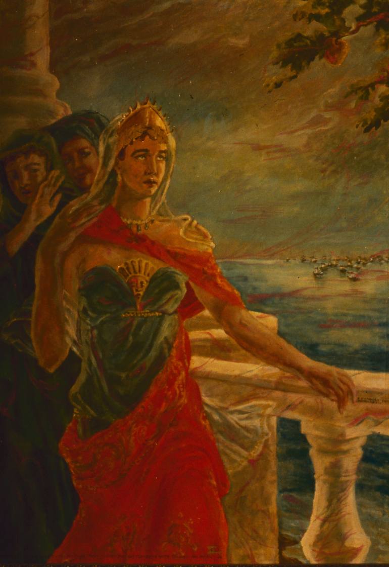 770x1120 Saatchi Art Idealised Self Portrait As Helen Of Troy Along - Troy Painting