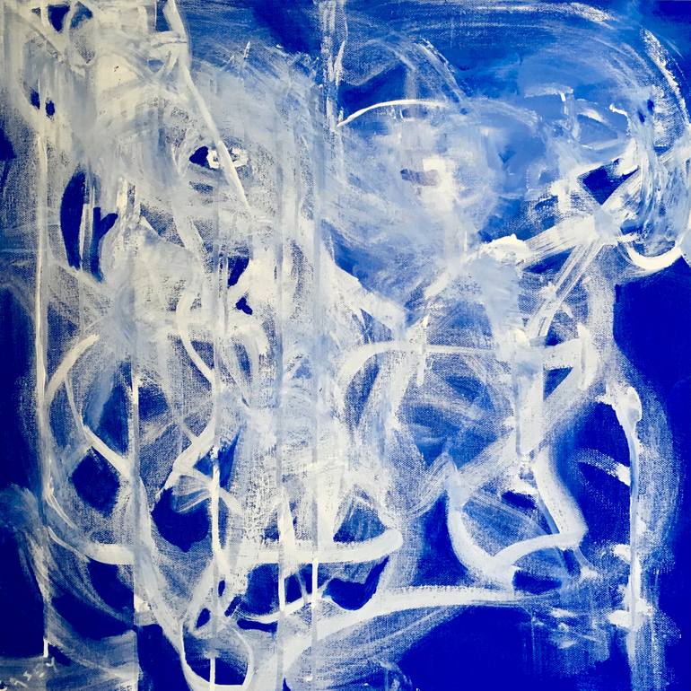 770x770 Saatchi Art True Blue Painting By Peggy Casey Mason - True Blue Painting