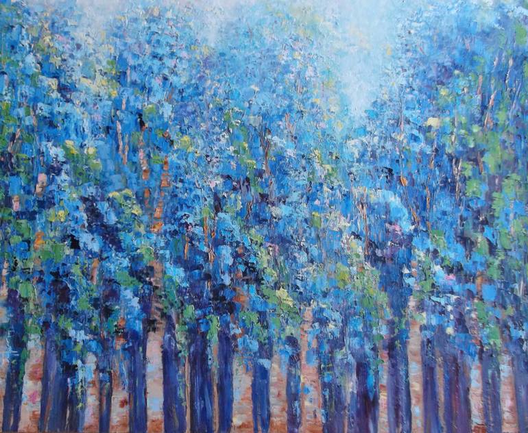 770x632 Saatchi Art True Blue Painting By Therese O'Keeffe - True Blue Painting