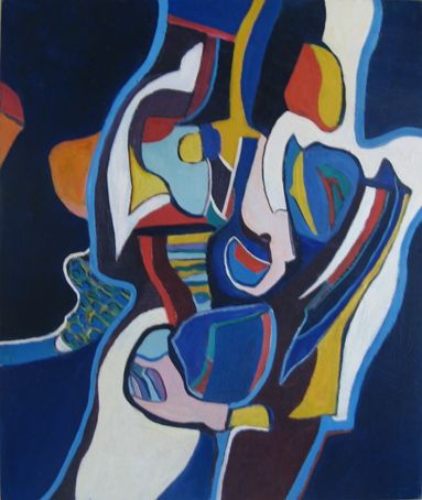 383x454 The 15 Best Abstract Art Images On Abstract Oil, Oil - True Blue Painting