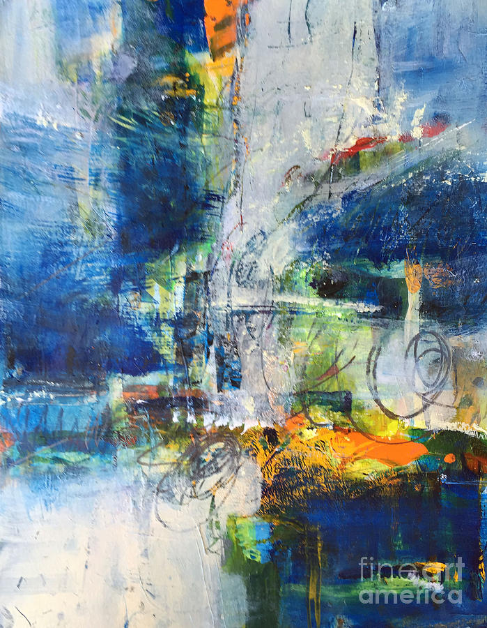 699x900 True Blue Painting By Christy Vonderlack - True Blue Painting