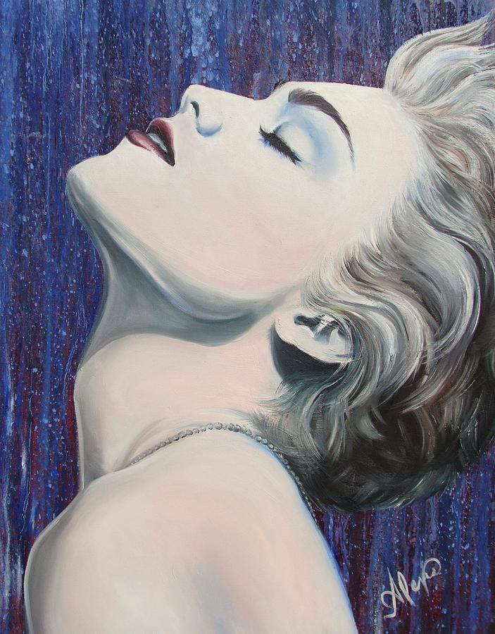 703x900 Madonna True Blue By Alexis Antuna Painting By Alexis Antuna - True Blue Painting