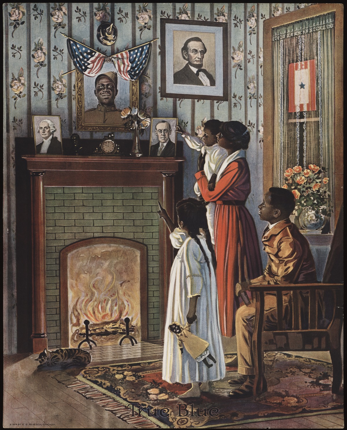 1200x1488 Filetrue Blue (1919), By E.g. Renesch.jpg - True Blue Painting