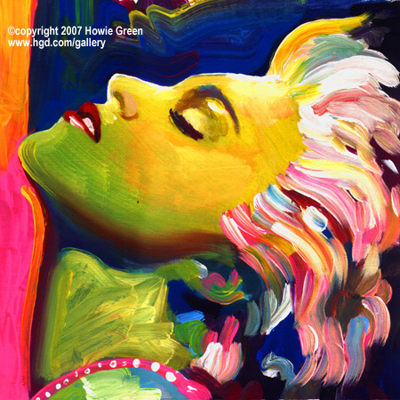 450x450 Madonna True Blue Album Cover Painting You Can See My - True Blue Painting